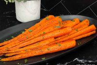 Golden Whole Roasted Carrots