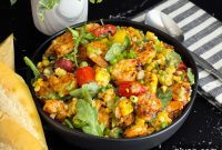 Zesty Grilled Shrimp and Corn Salad