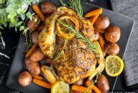 Succulent Lemon Herb Slow Cooker Whole Chicken