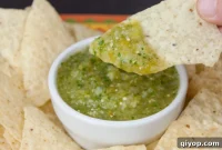 Homemade Smoky Tomatillo Salsa Verde