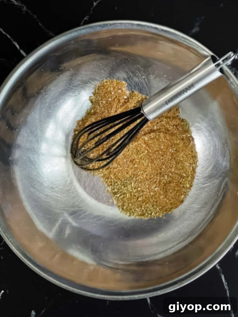 Fiery Blackened Fish Tacos 8 Bowl with blackening spice mix.