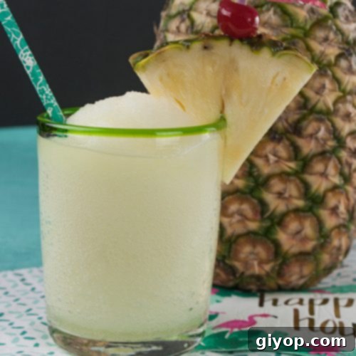 Paradise Pandemonium 3 Jamaican Me Crazy Cocktail with a pineapple garnish in a short glass.