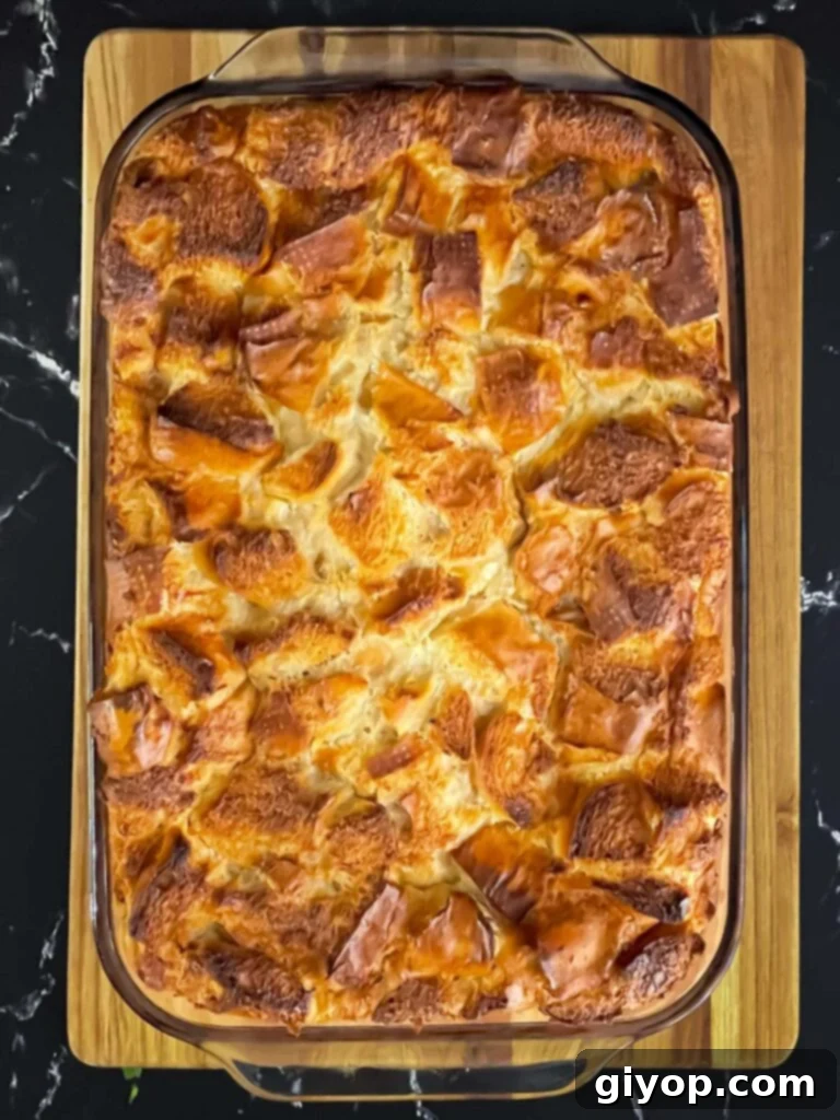 Bourbon Kissed Bread Pudding 8 Baked bread pudding.