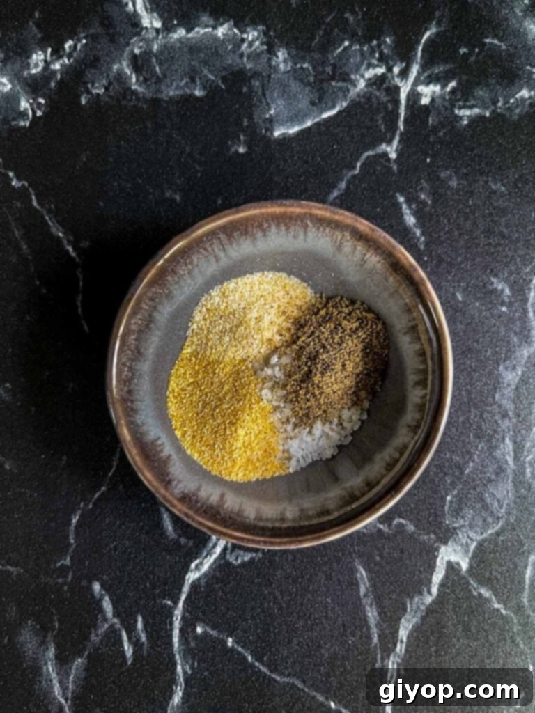 Spices in a ramekin.