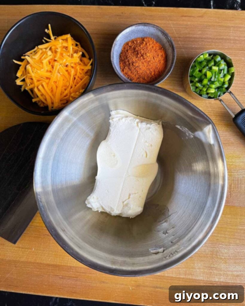 Pitmaster's Piggy Poppers 8 Cream cheese for the filling.