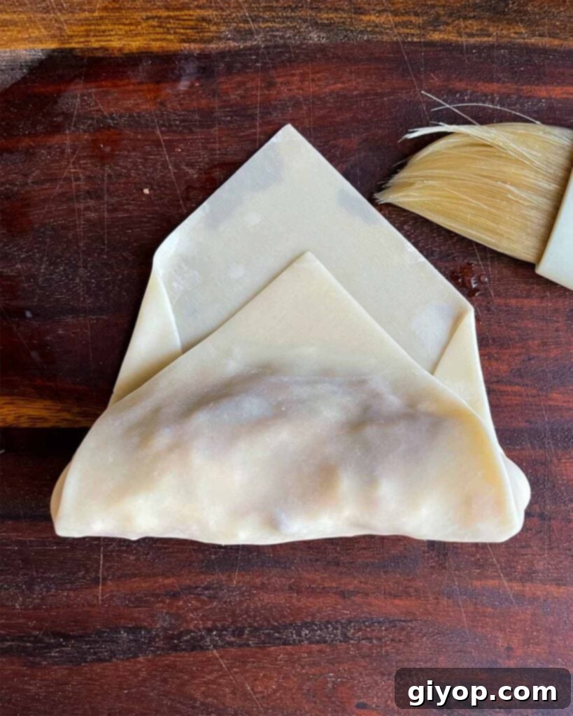 Wrapping a redneck egg roll.