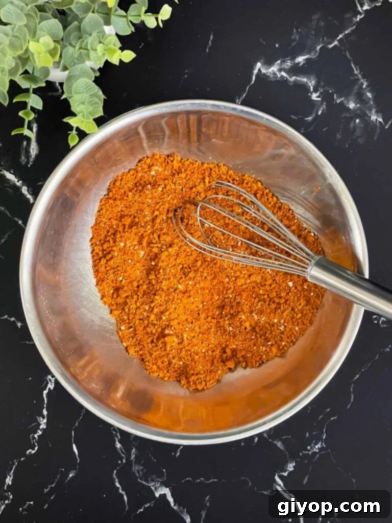 Kansas City Style BBQ Rub 5 Kansas City Style Barbecue Rub in a bowl combined.